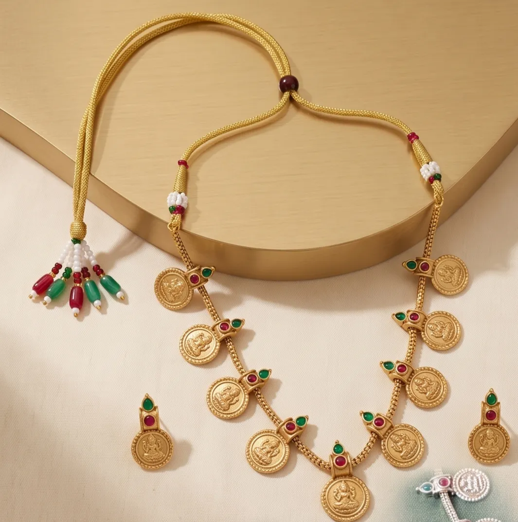 Lakshmi Coin Antique Kasu Mala Set